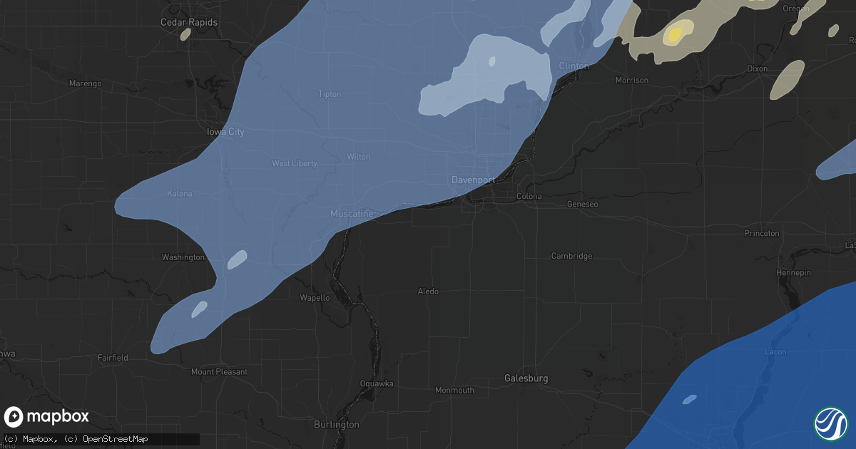 Hail map in Taylor Ridge, IL on June 10, 2026