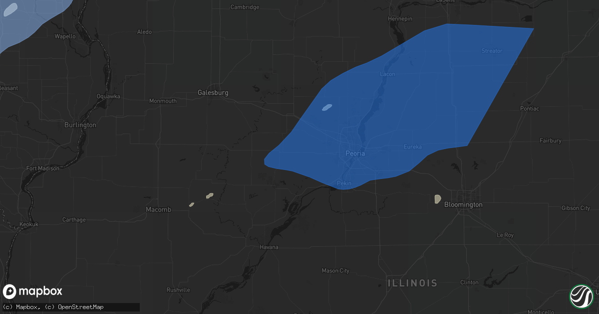 Hail map in Trivoli, IL on June 10, 2026