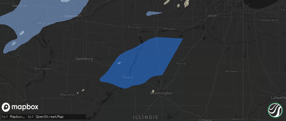 Hail map in Washburn, IL on June 10, 2026