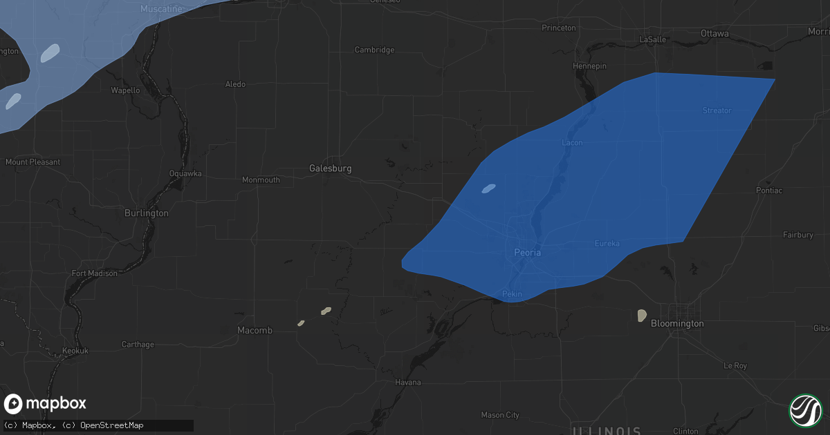 Hail map in Yates City, IL on June 10, 2026