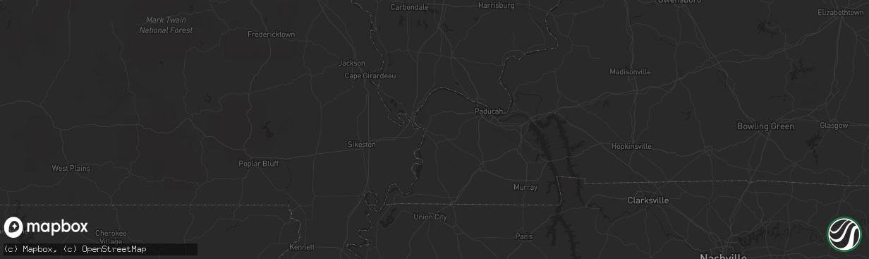 Hail map in Beaver, OK on June 11, 2011