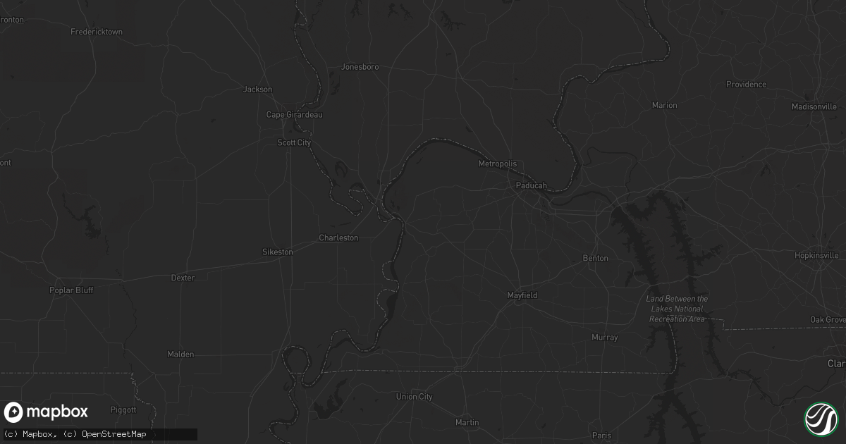 Hail map in Hickory, NC on June 11, 2011