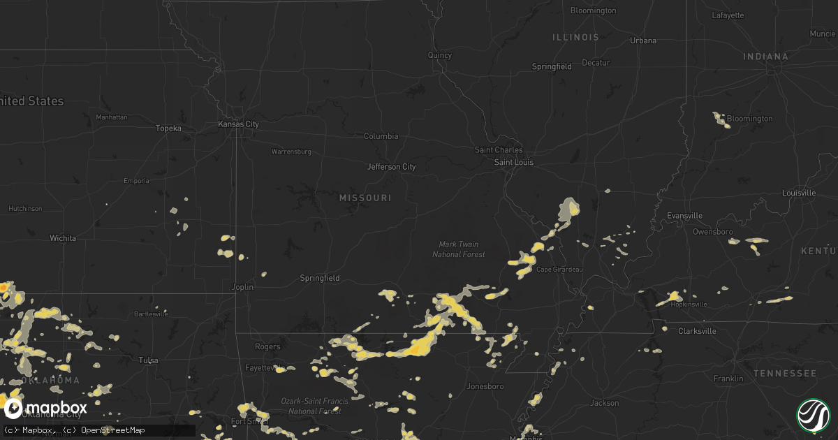 Hail map on June 11, 2011