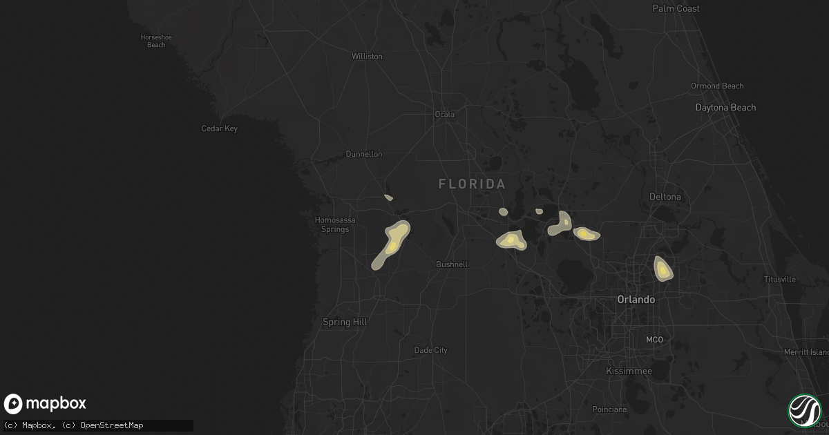 Hail map in Inverness, FL on June 11, 2013