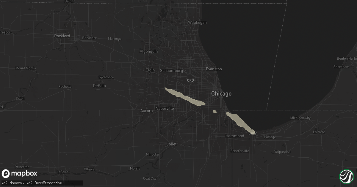 Hail map in Lombard, IL on June 11, 2013