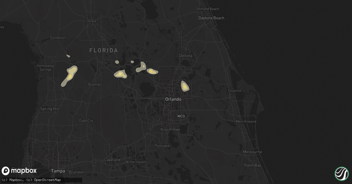 Hail map in Winter Park, FL on June 11, 2013