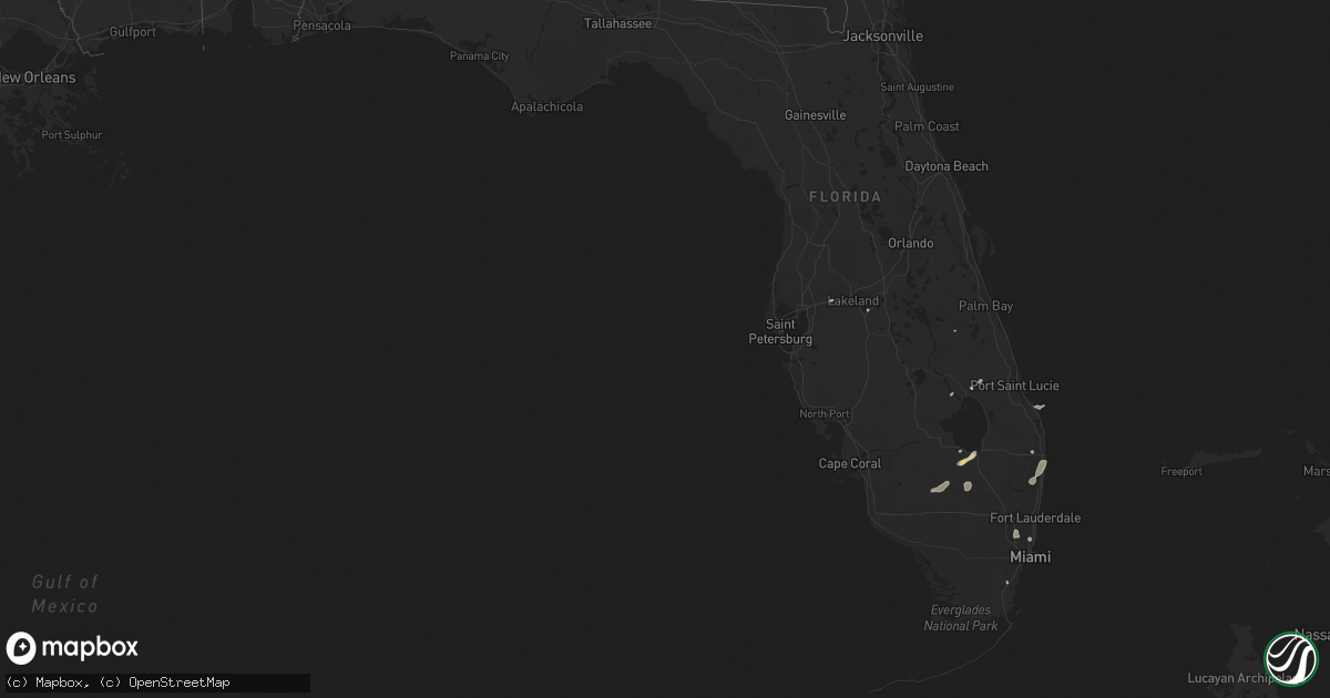 Hail map in Florida on June 11, 2014