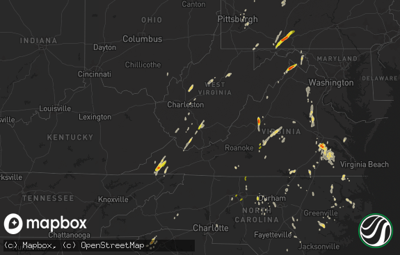 Hail map preview on 06-11-2014