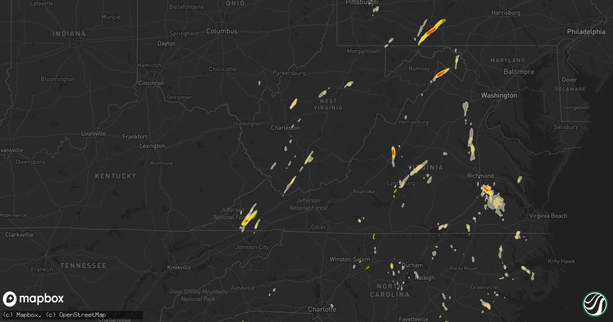 Hail map on June 11, 2014