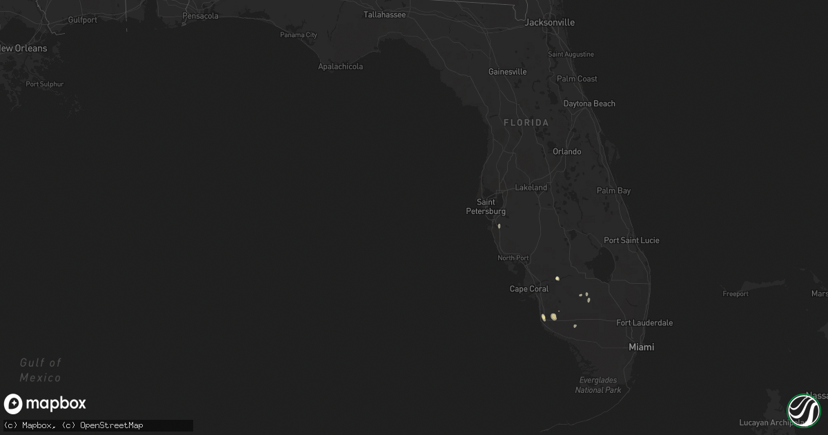 Hail map in Florida on June 11, 2015