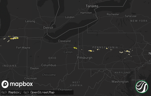 Hail map preview on 06-11-2015