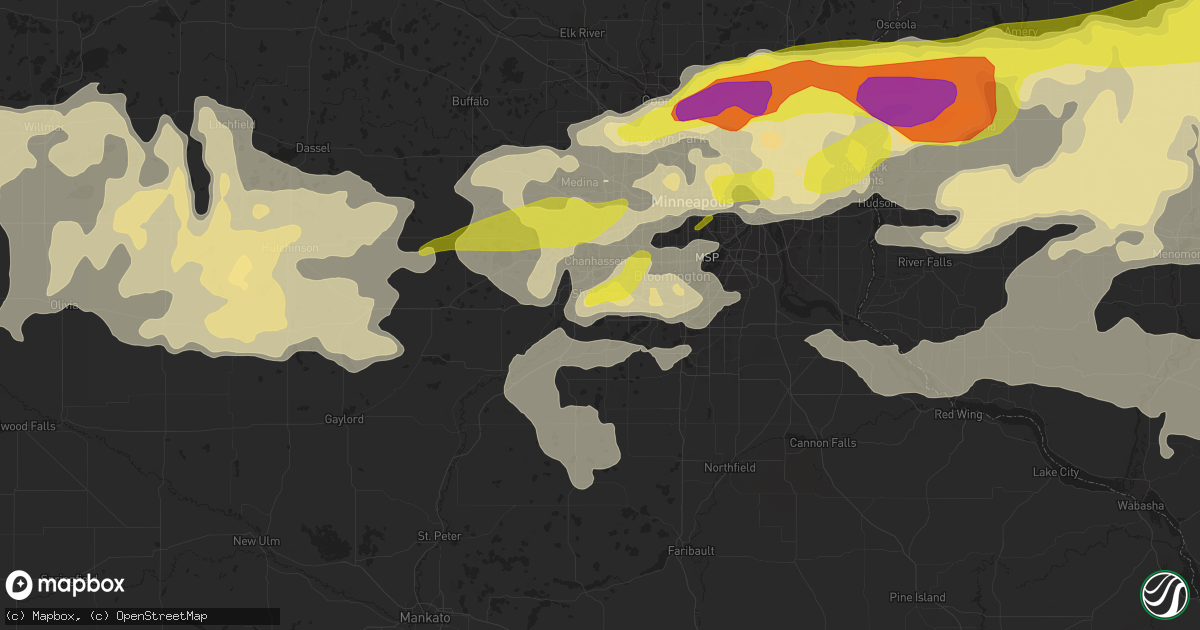 Hail map in Shakopee, MN on June 11, 2017