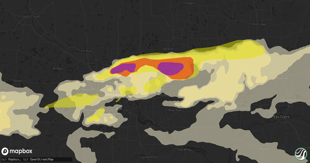 Hail map in Stillwater, MN on June 11, 2017
