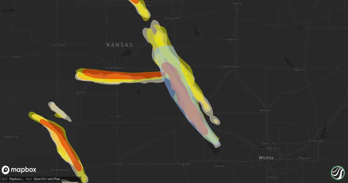 Hail map in Sterling, KS on June 11, 2019