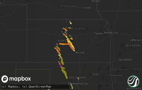 Hail map preview on 06-11-2019