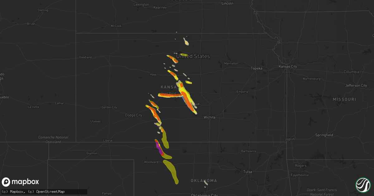 Hail map on June 11, 2019