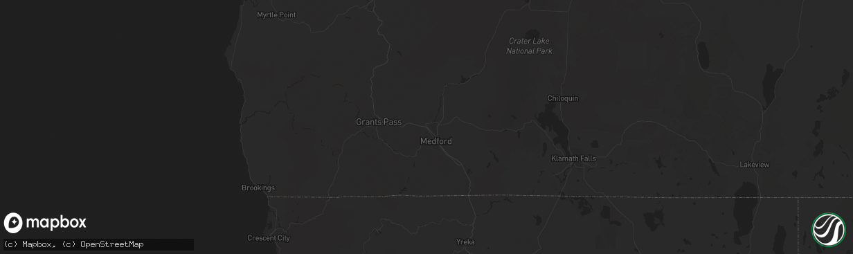 Hail map in Central Point, OR on June 11, 2020