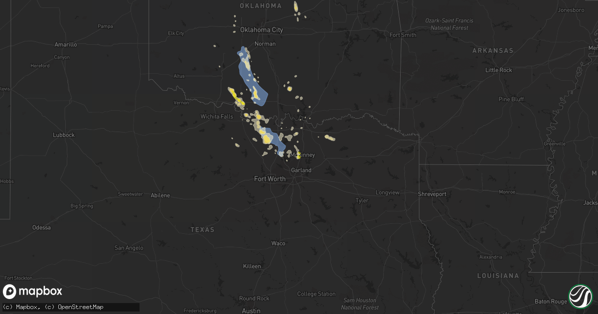 Hail map on June 11, 2021