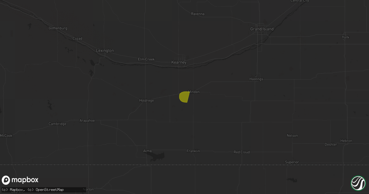 Hail map in Axtell, NE on June 11, 2023