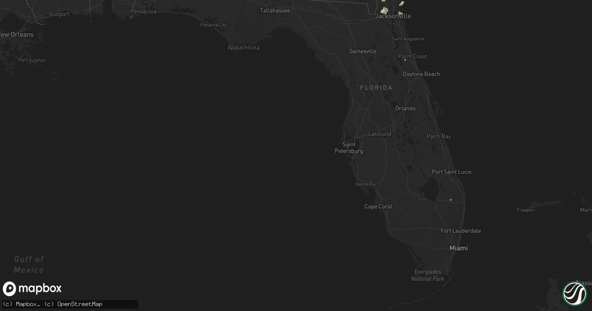Hail map in Florida on June 11, 2023