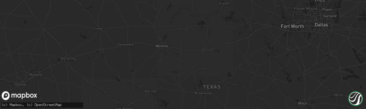 Hail map in Baird, TX on June 11, 2024