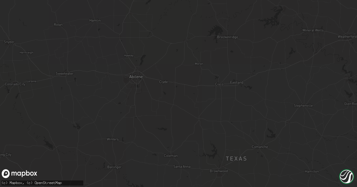 Hail map in Baird, TX on June 11, 2024