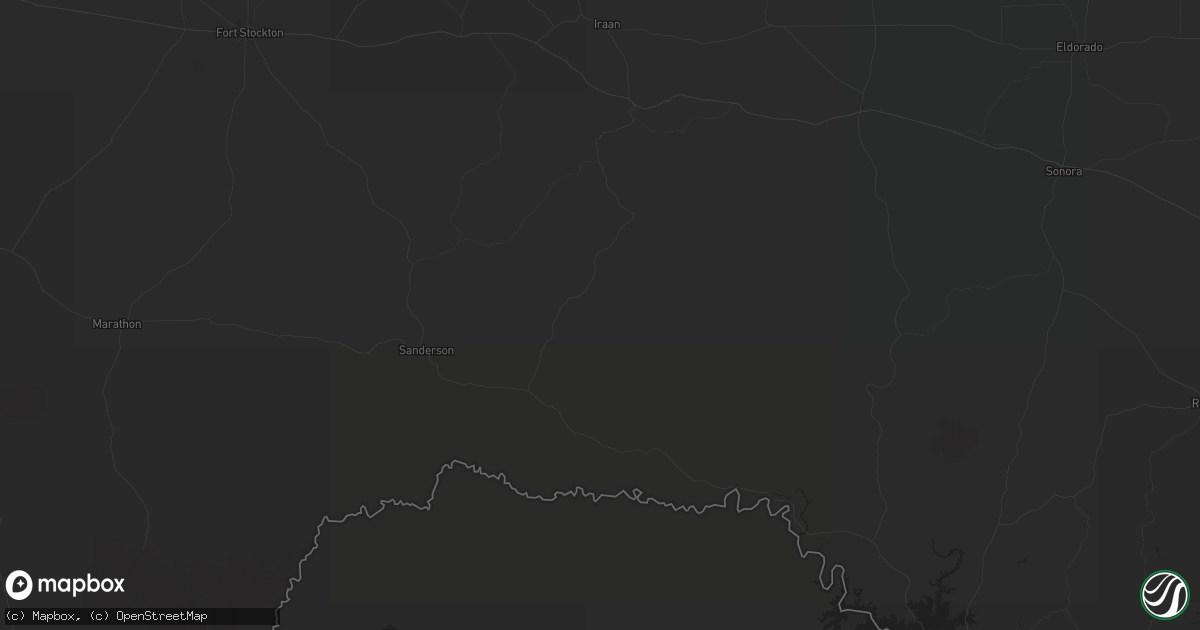 Hail map in Dryden, TX on June 11, 2024