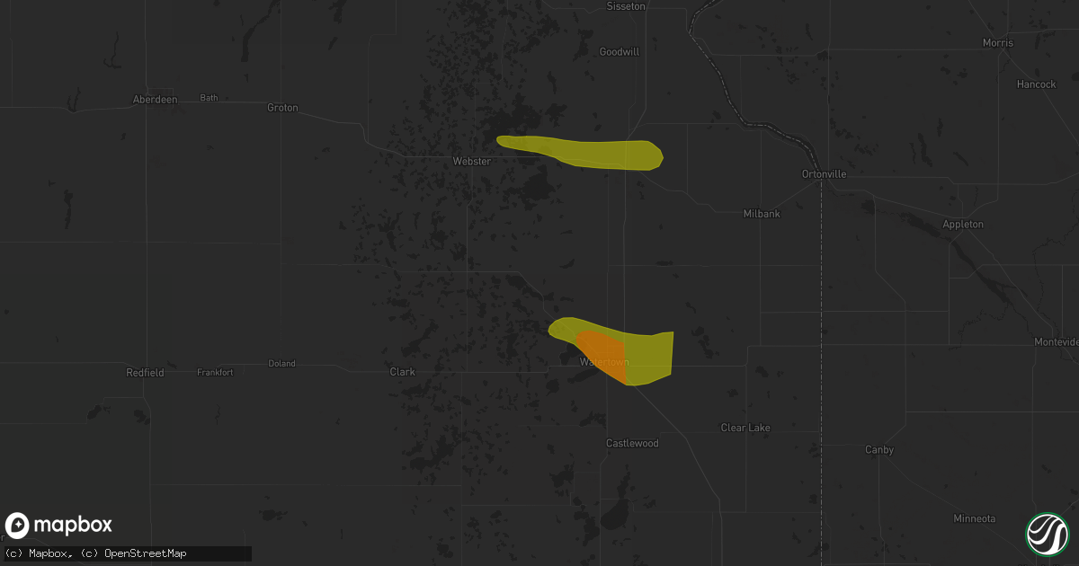 Hail map in Florence, SD on June 11, 2024