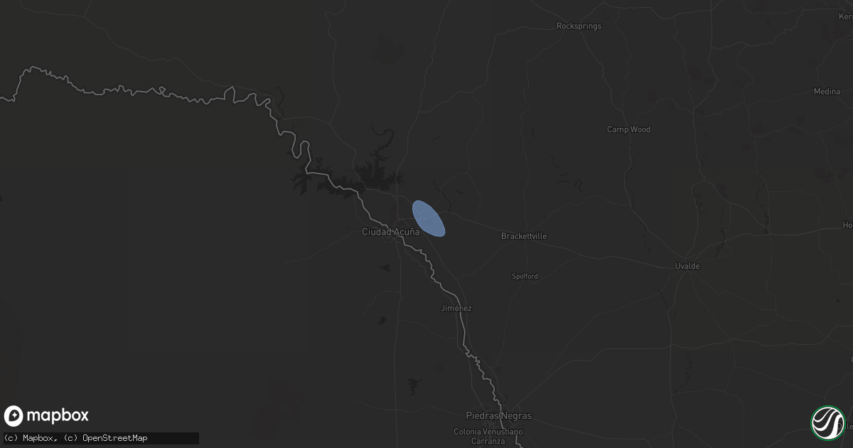 Hail map in Laughlin Afb, TX on June 11, 2024