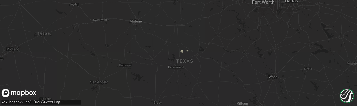 Hail map in May, TX on June 11, 2024