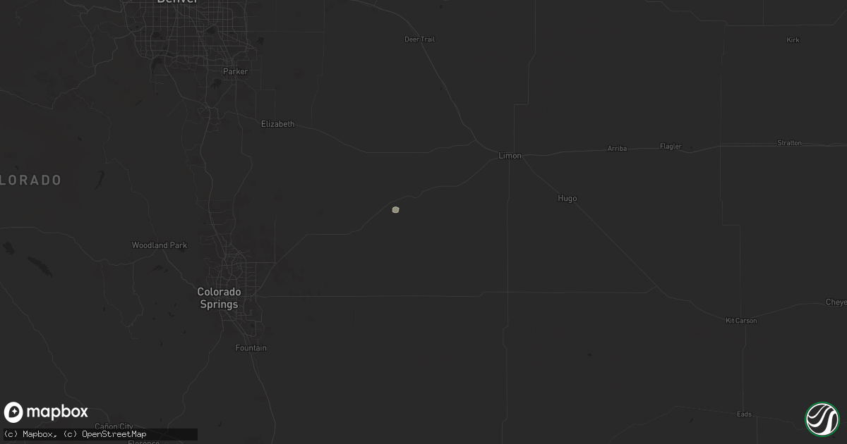 Hail map in Ramah, CO on June 11, 2024