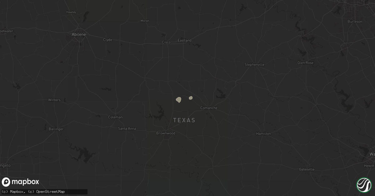 Hail map in Sidney, TX on June 11, 2024