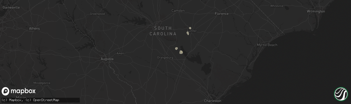 Hail map in Cameron, SC on June 11, 2025