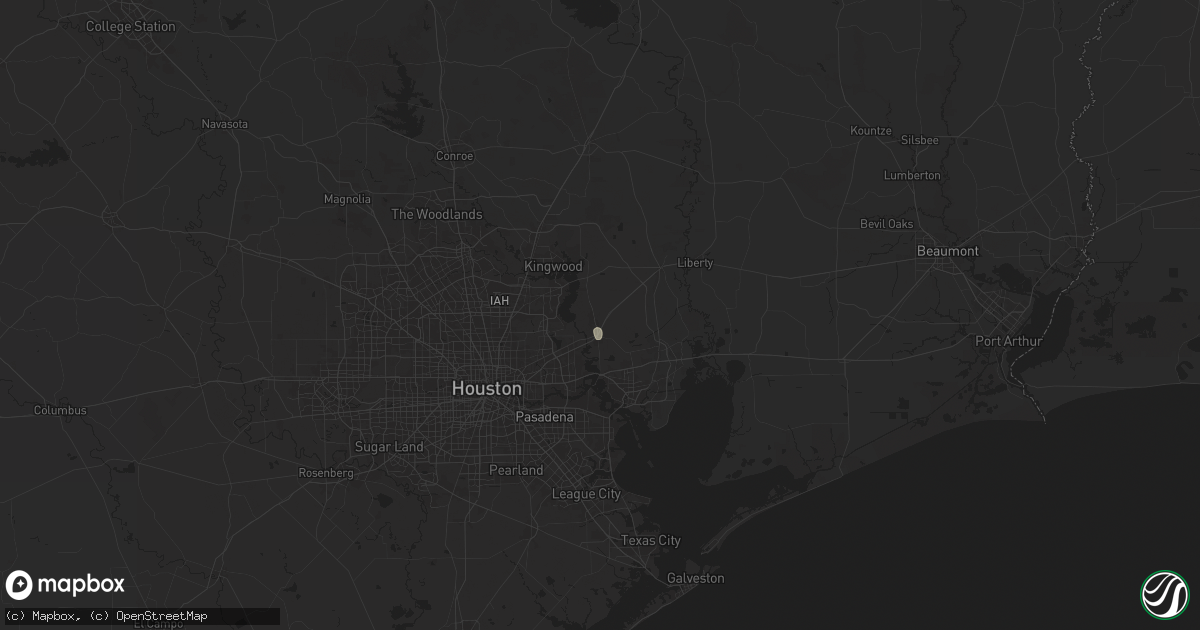 Hail map in Crosby, TX on June 11, 2025