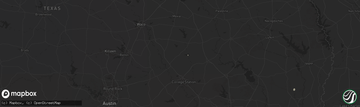 Hail map in Franklin, TX on June 11, 2025