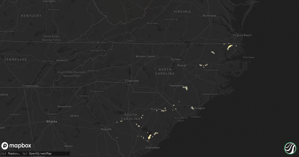 Hail map in North Carolina on June 11, 2025