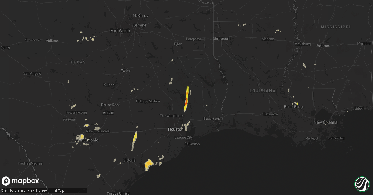 Hail map on June 11, 2025