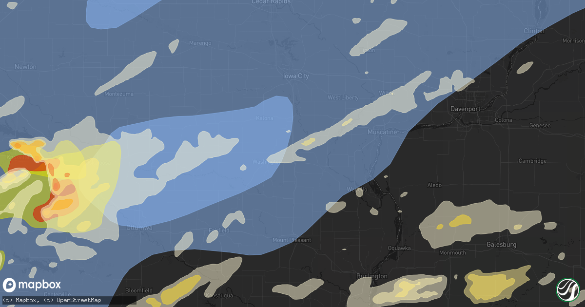 Hail map in Ainsworth, IA on June 11, 2026