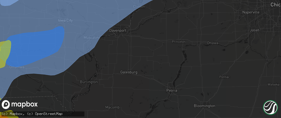 Hail map in Altona, IL on June 11, 2026