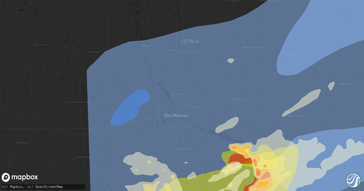 Hail map in Ankeny, IA on June 11, 2026