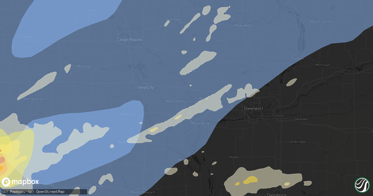 Hail map in Atalissa, IA on June 11, 2026