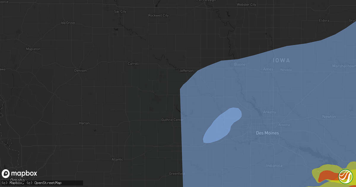 Hail map in Bagley, IA on June 11, 2026