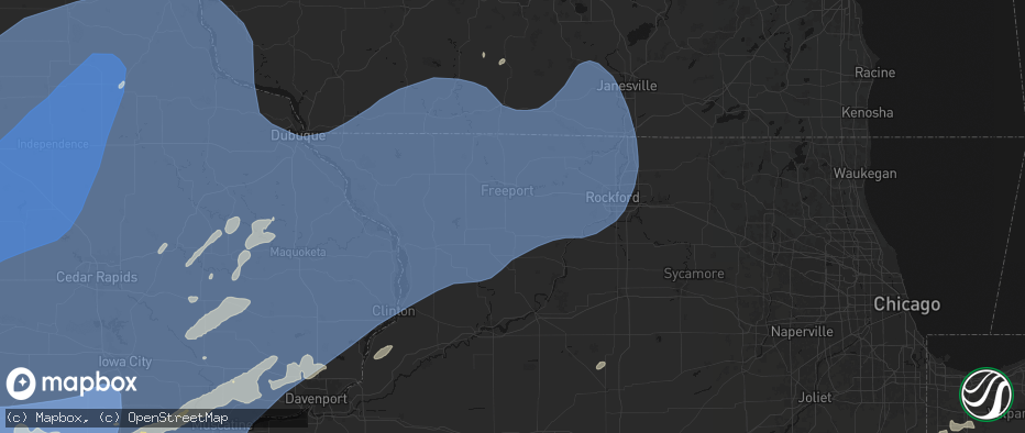 Hail map in Baileyville, IL on June 11, 2026