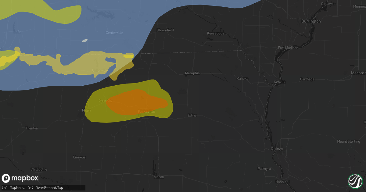 Hail map in Baring, MO on June 11, 2026