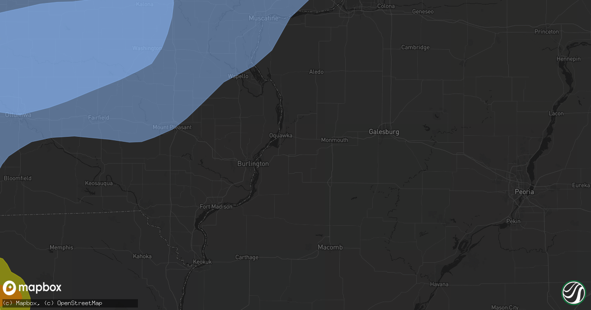 Hail map in Biggsville, IL on June 11, 2026