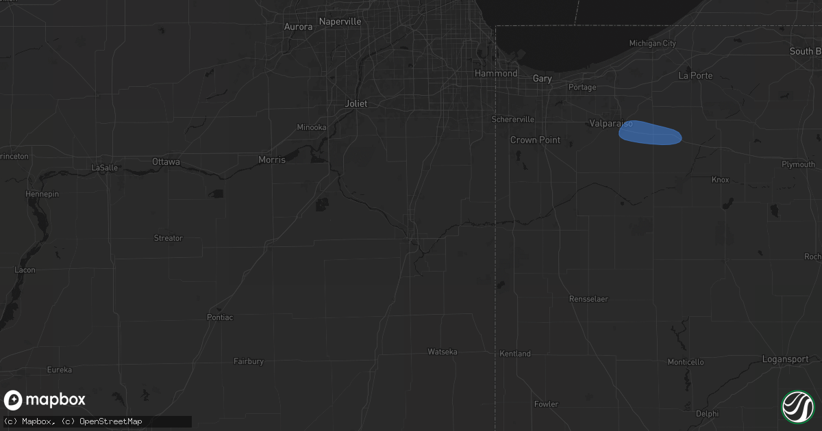 Hail map in Bourbonnais, IL on June 11, 2026