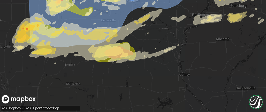 Hail map in Brashear, MO on June 11, 2026