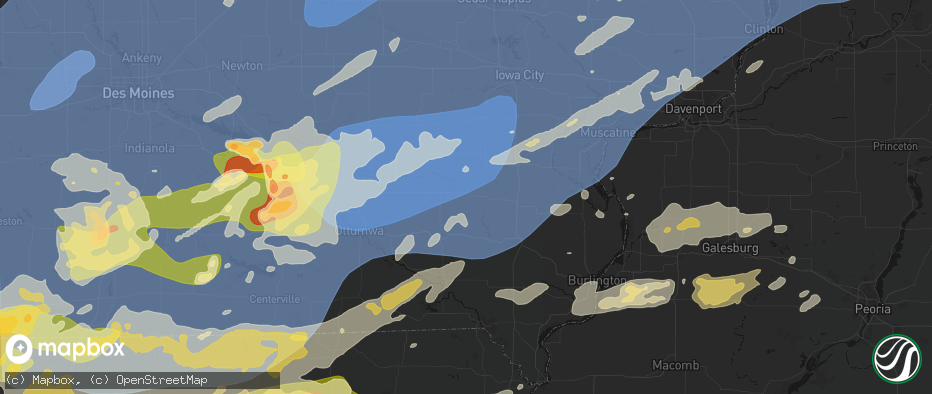 Hail map in Brighton, IA on June 11, 2026