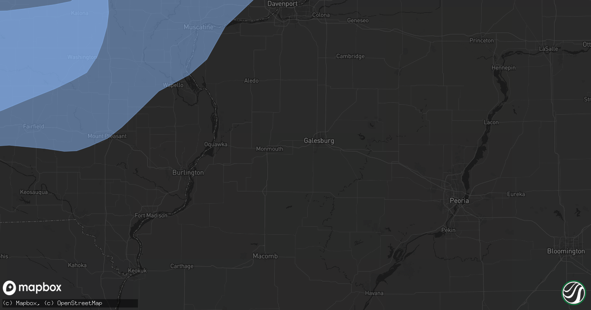 Hail map in Cameron, IL on June 11, 2026