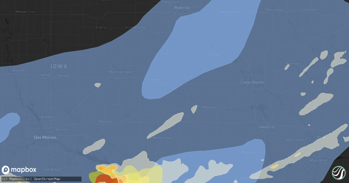 Hail map in Chelsea, IA on June 11, 2026